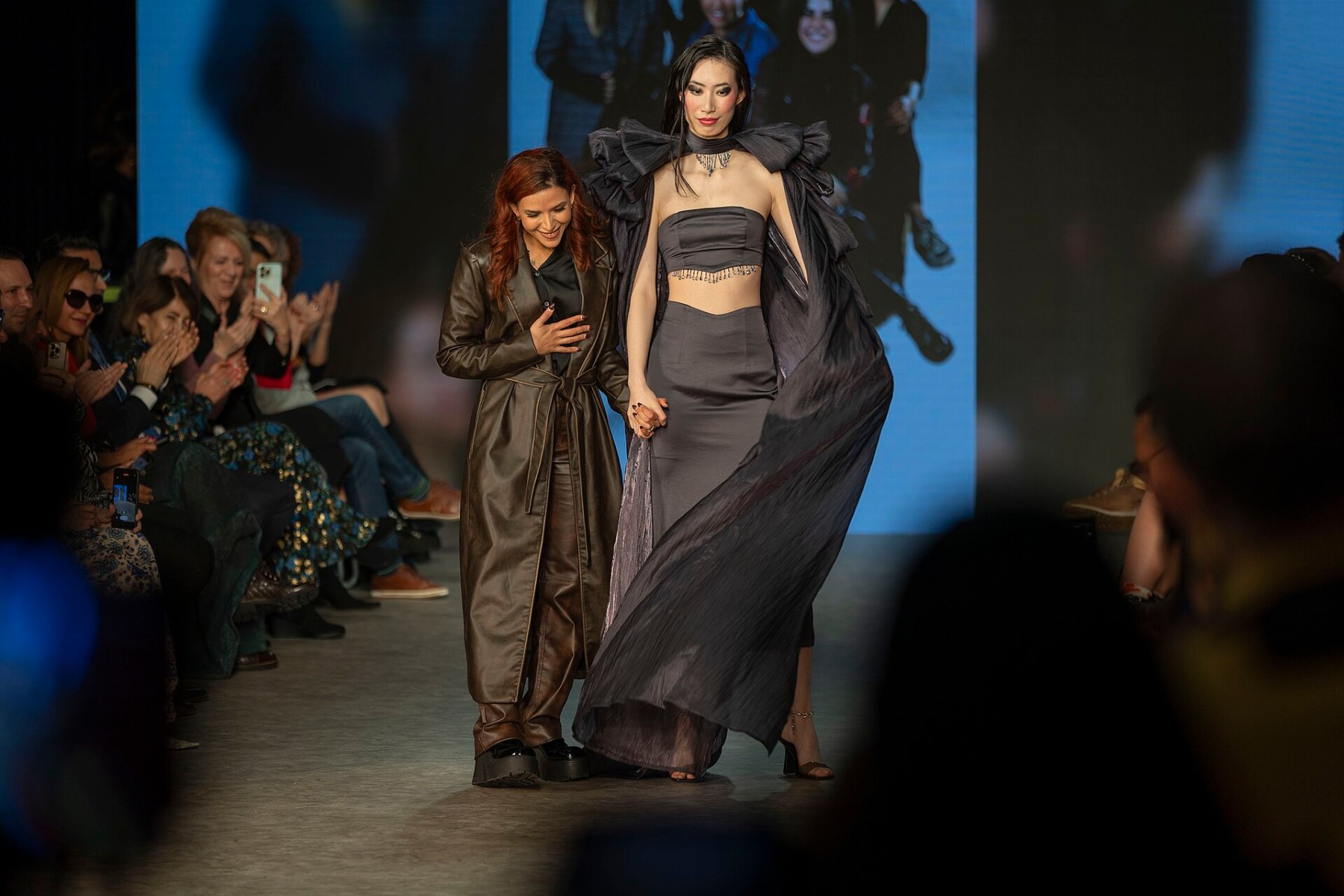 A model walking the runway at Vancouver Fashion Week, Spring/Summer 2024 season